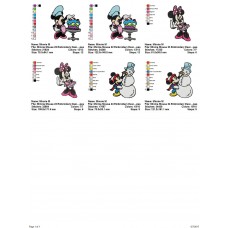 Package 3 Minnie Mouse 08 Embroidery Designs